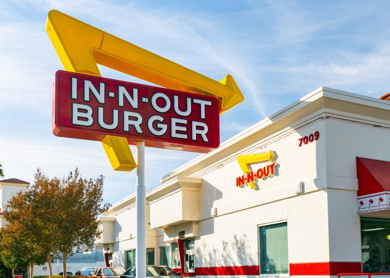 In-N-Out Burger sign