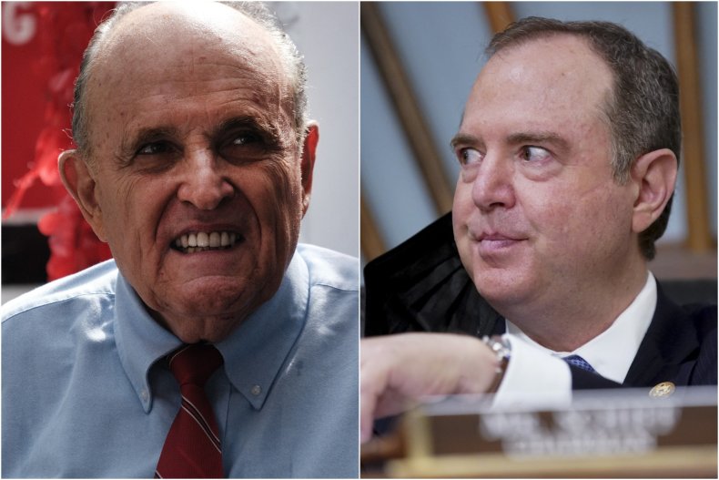 Photo Composite Shows Giuliani and Schiff