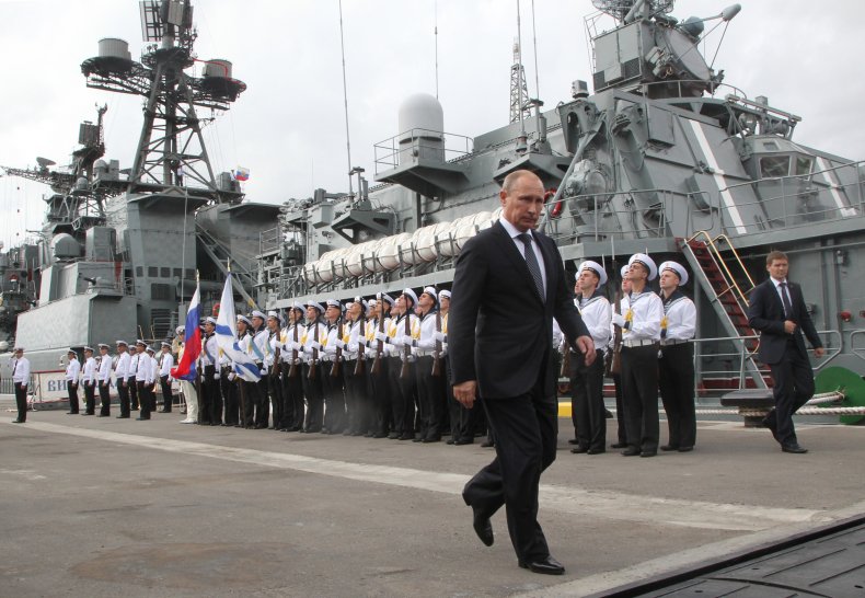 Putin at the Black Sea's Naval Base