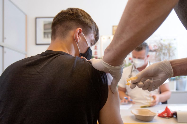 Student vaccinated in Vienna