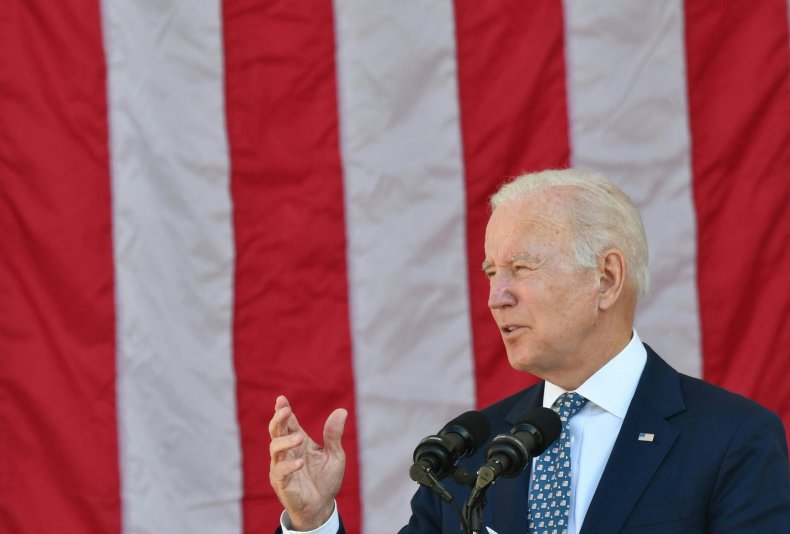 Joe Biden giving a Veterans Day speech