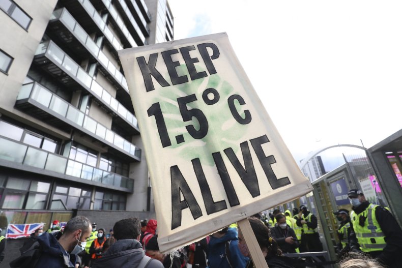 COP26, climate change, protestors