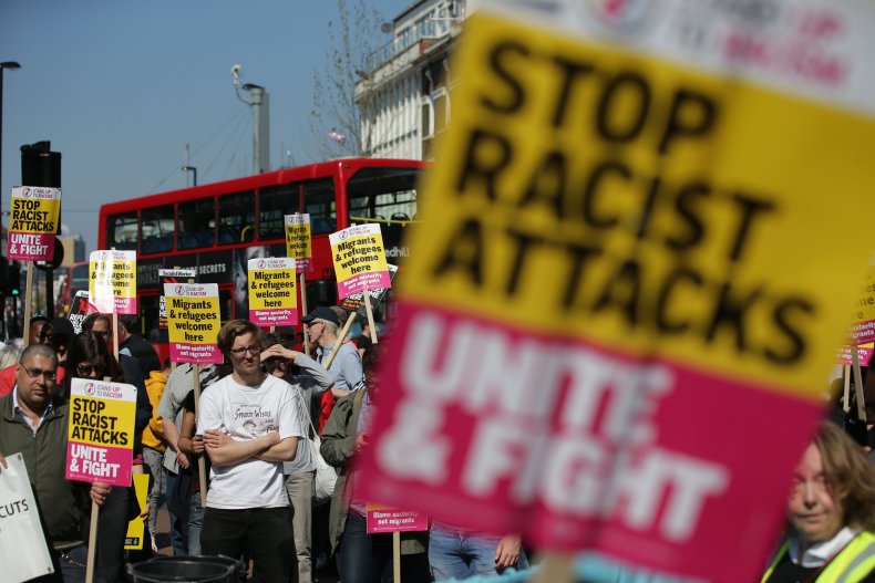 Stand Up To Racism-CRIME-RACISM-BLACK