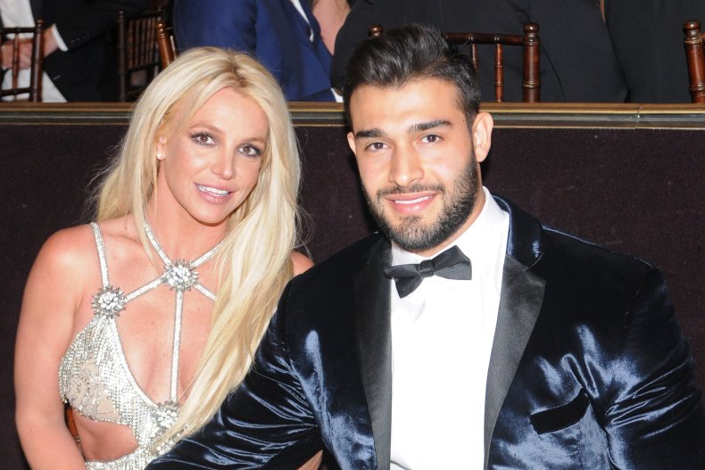 Britney Spears and her fiancé, Sam Asghari