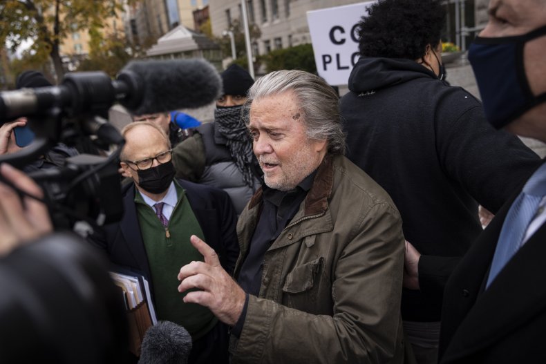 Steve Bannon Vows 'We're Taking Down the Biden Regime' As He Surrenders to  FBI