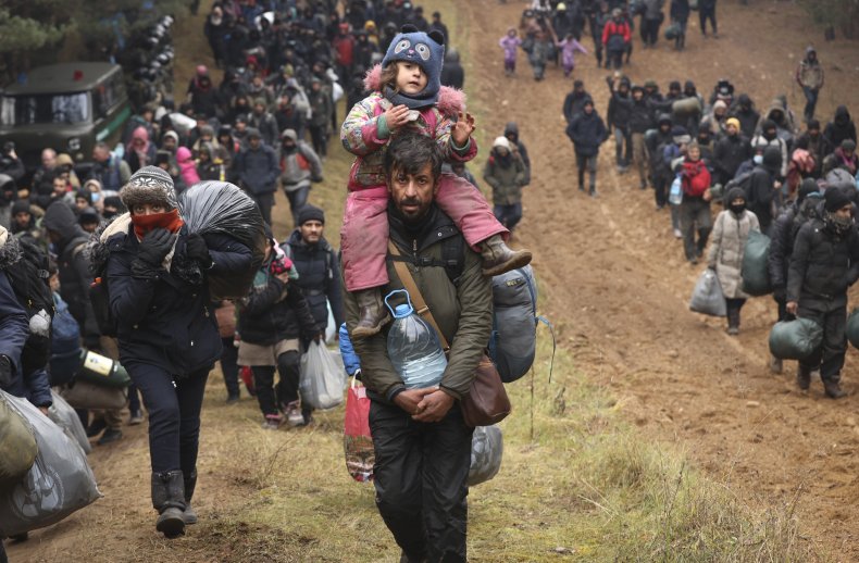 migrants, Belarus, border, Poland