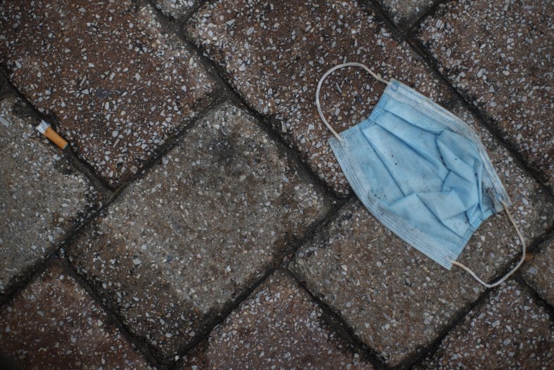 Discarded Face Mask