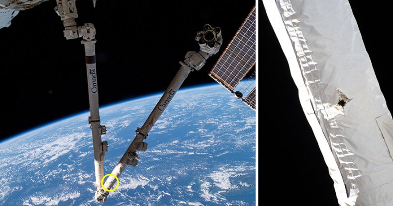 Canadarm2 Space Junk