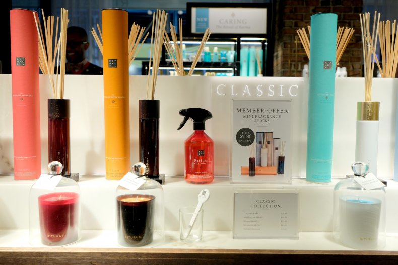 Rituals products on display in NYC.
