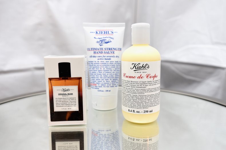 A display of Kiehl's products in California.
