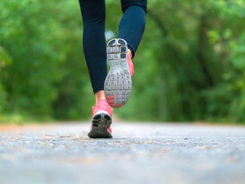 woman running personal trainer