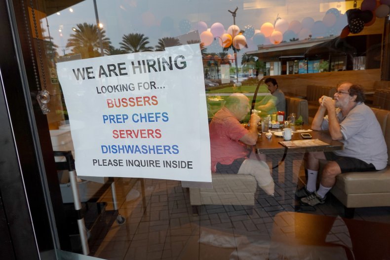 Labor Shortage Hiring Sign