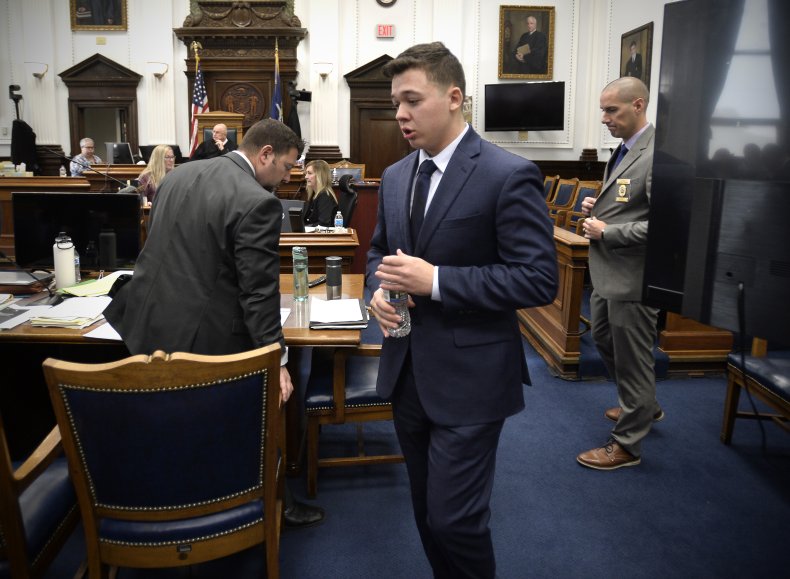 Kyle Rittenhouse in court