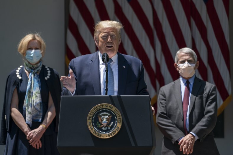 Trump Fauci Birx coronavirus speech