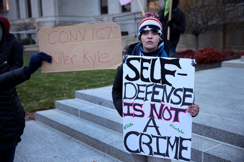 Kyle Rittenhouse BLM Protesters Courthouse Verdict