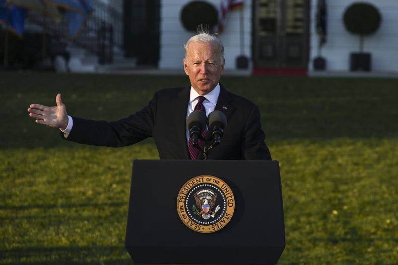  U.S. President Joe Biden delivers remarks before 