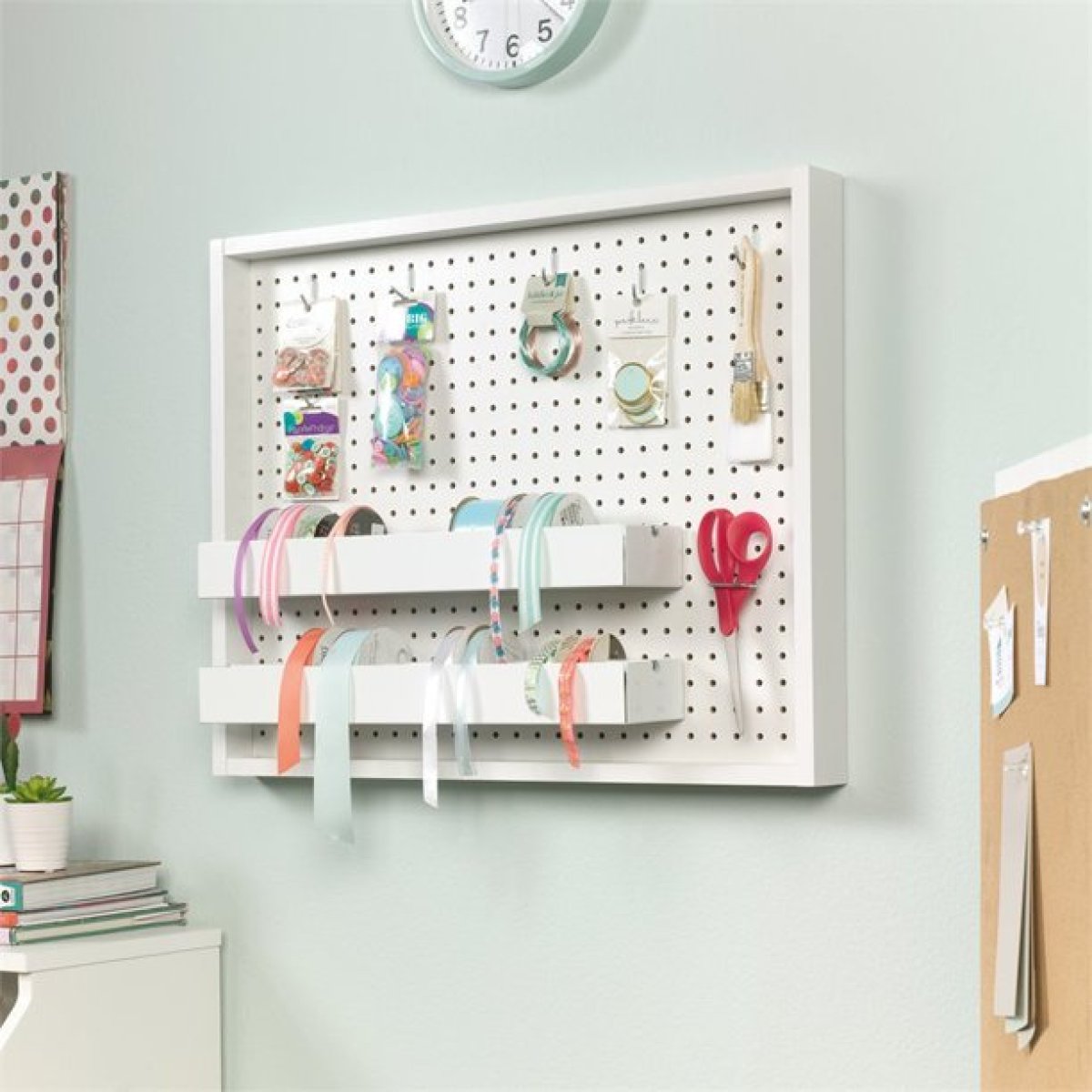 Sauder Craft Pro Series Pegboard with Trays