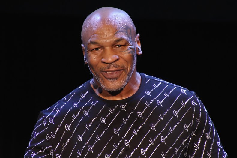 Mike Tyson performing in New Jersey.