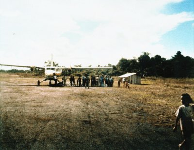 Jonestown plane arrives 1978 Jonestown plane arrives 1978