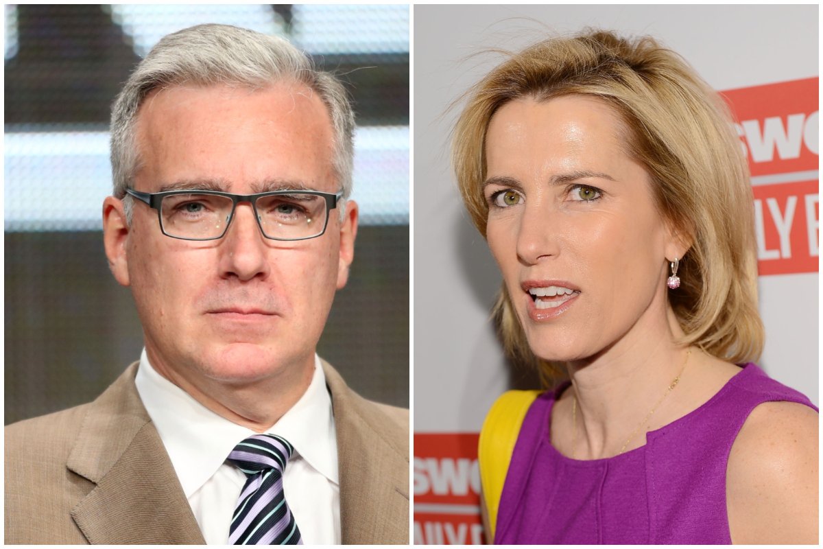 Keith Olbermann and Laura Ingraham