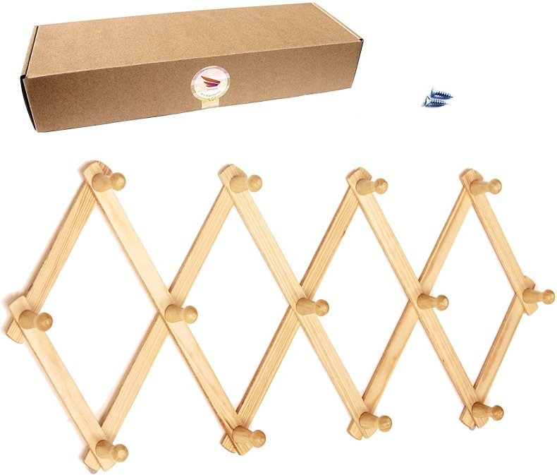 Amapon Accordion Style Coat Rack