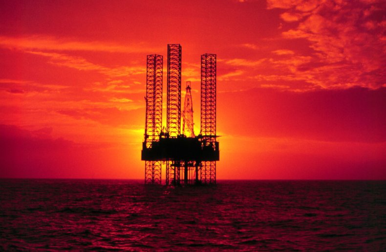 OIl drilling rig in Gulf of Mexico