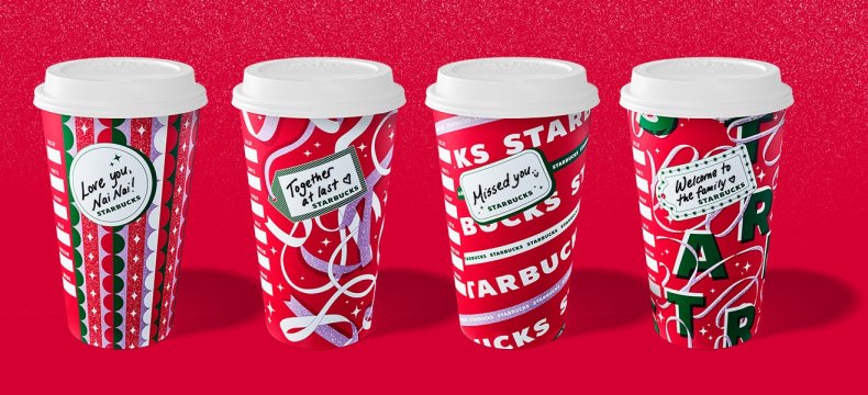 Starbucks holiday cups 2021.