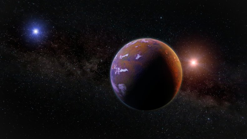 Exoplanet around two stars
