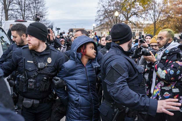 Police arrest two people at Rittenhouse protests Police arrest two people at Rittenhouse protests
