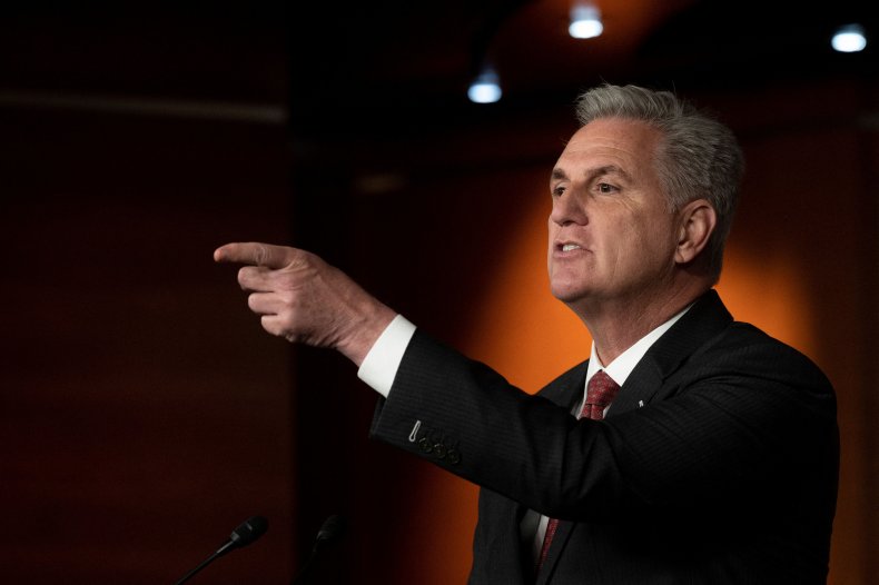 Kevin McCarthy makes speech for hours