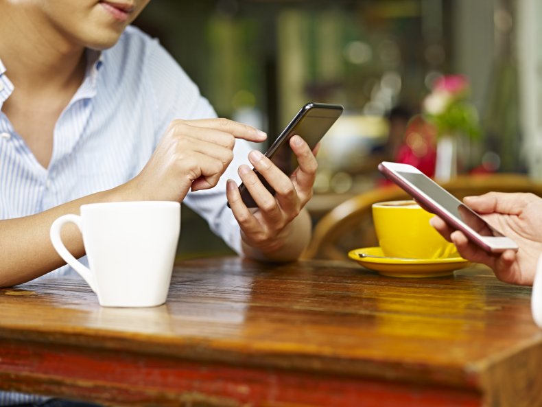 Man in cafe