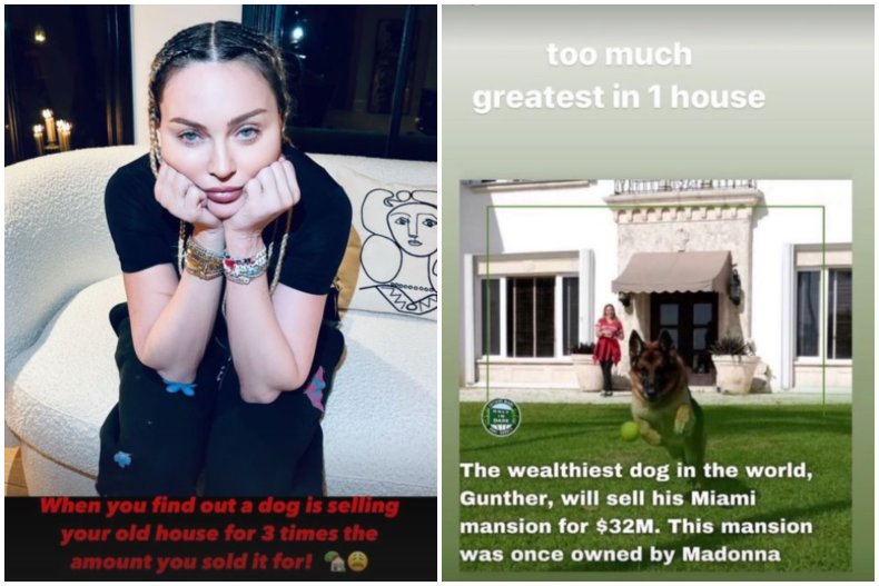 Madonna reacts to house sale news