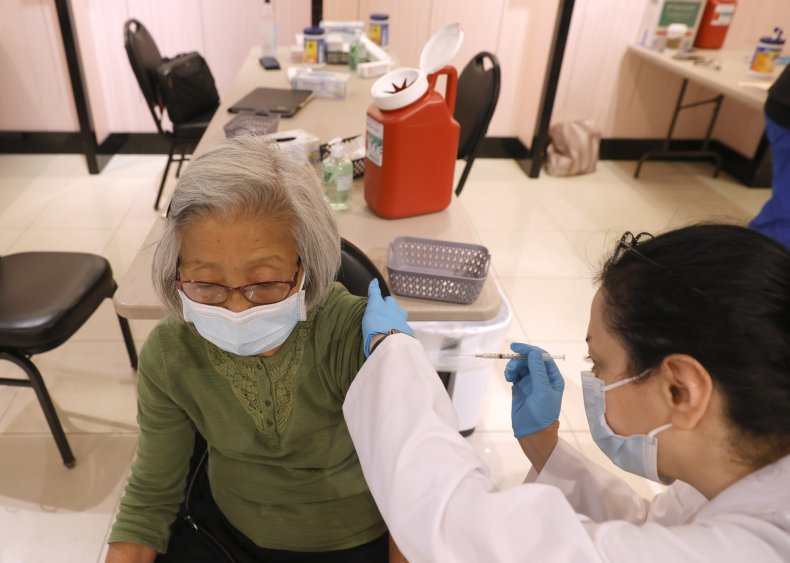COVID-19 booster, vaccinated person