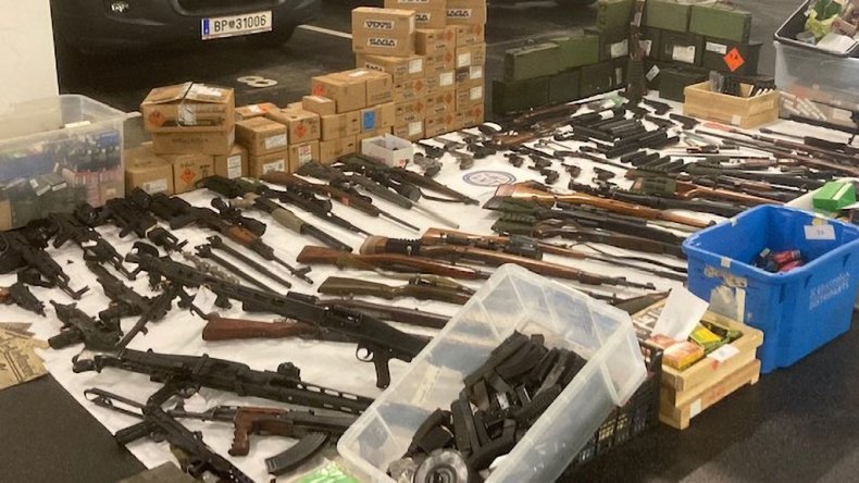 Seized weapons
