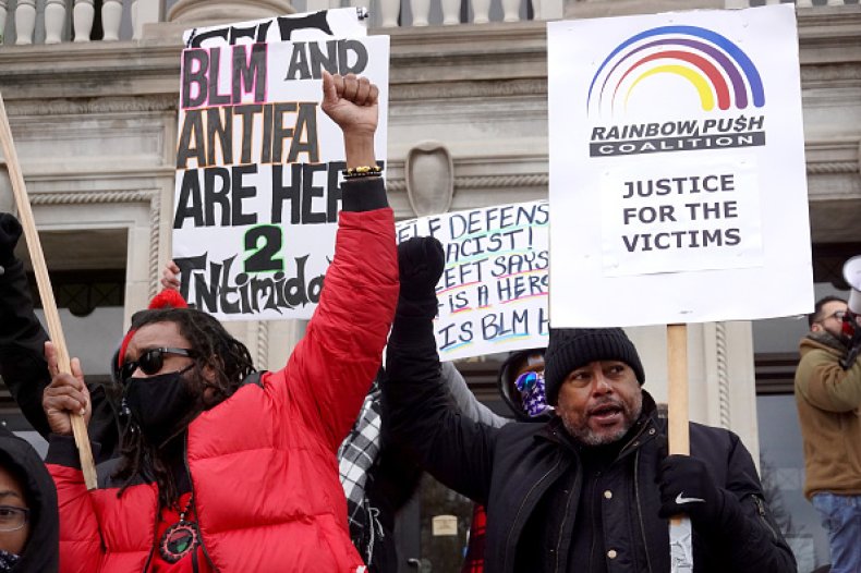 BLM Racial Justice Race Kyle Rittenhouse Trial
