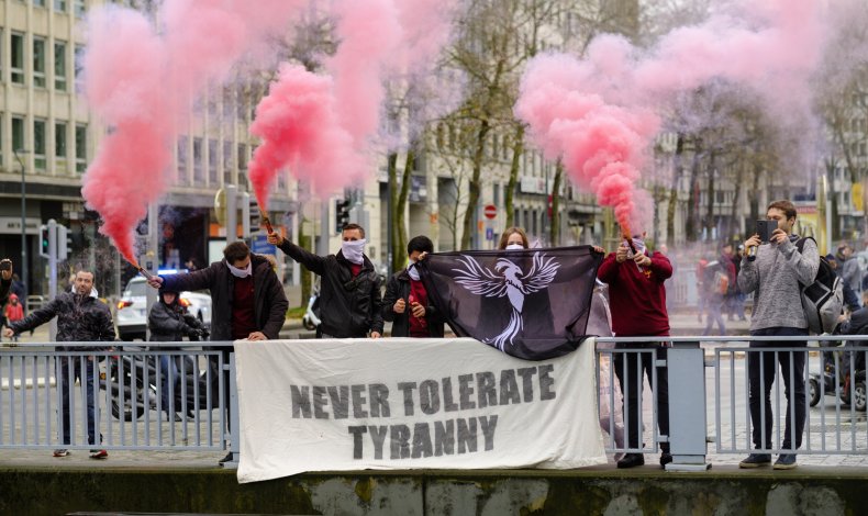 Protests across Europe over COVID restrictions