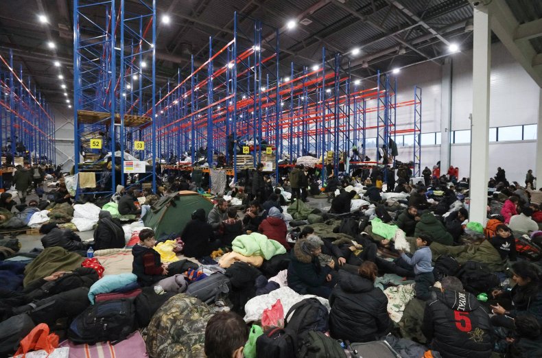 Belarusian-Polish Border, Migrants, Bruzgi