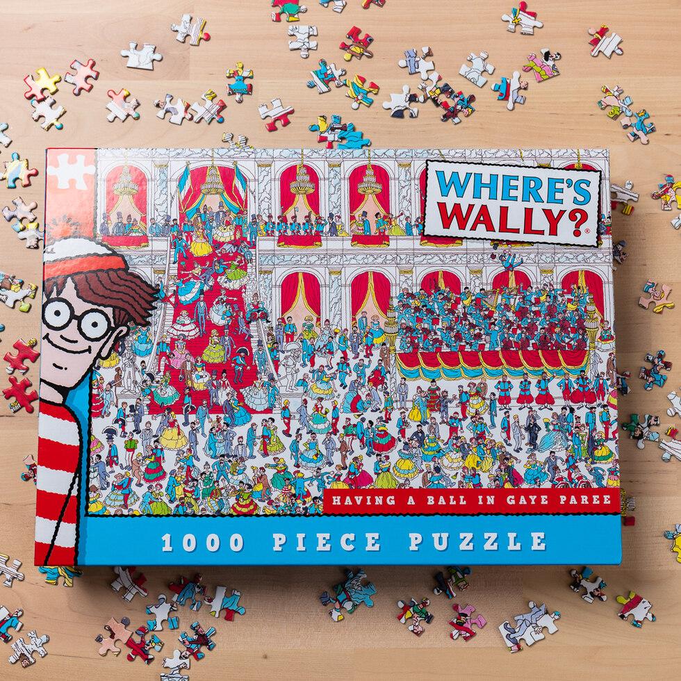 Where's Wally ~ Having A Ball In Gaye Paree ~ 1000 Piece Jigsaw Puzzle 