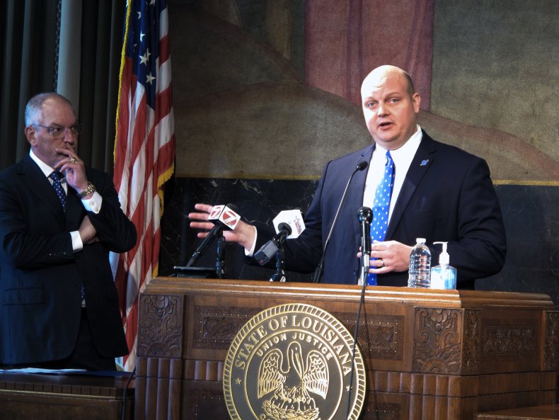 Nic Hunter, John Bel Edwards, Hurricane Relief