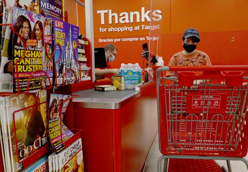 A customer at a Miami Target store.