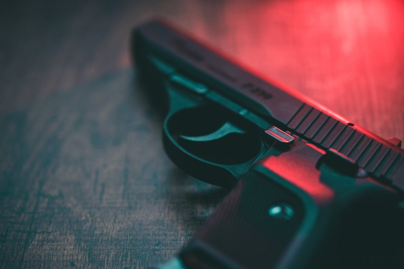 semi-automatic hand gun