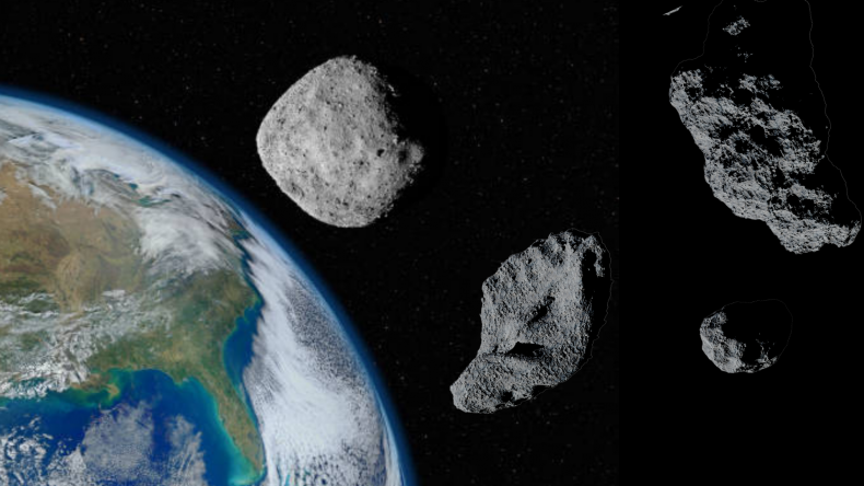 Four asteroids approach earth