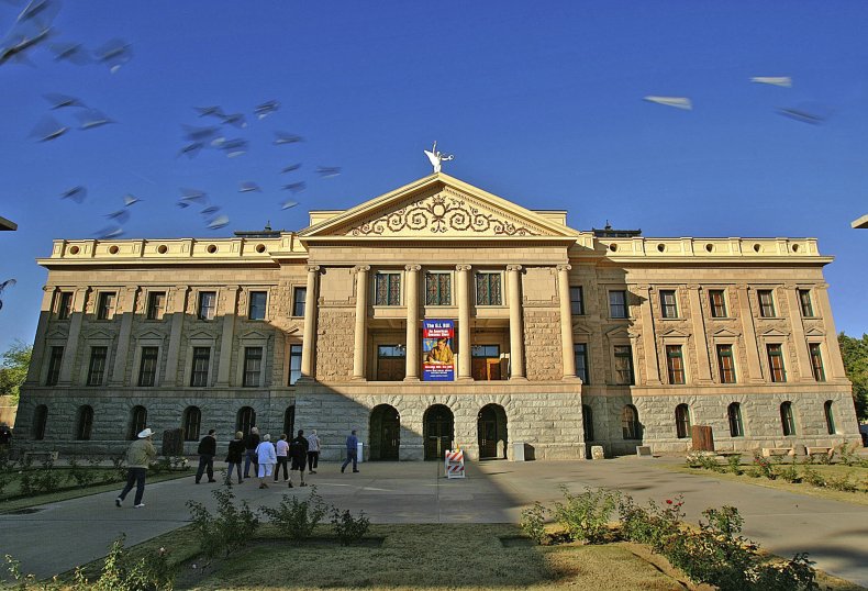 Man Charged in Jan. 6 Riot Faces Charges in Arizona for
Allegedly Damaging Hanukkah Display 2 Arizona Capitol