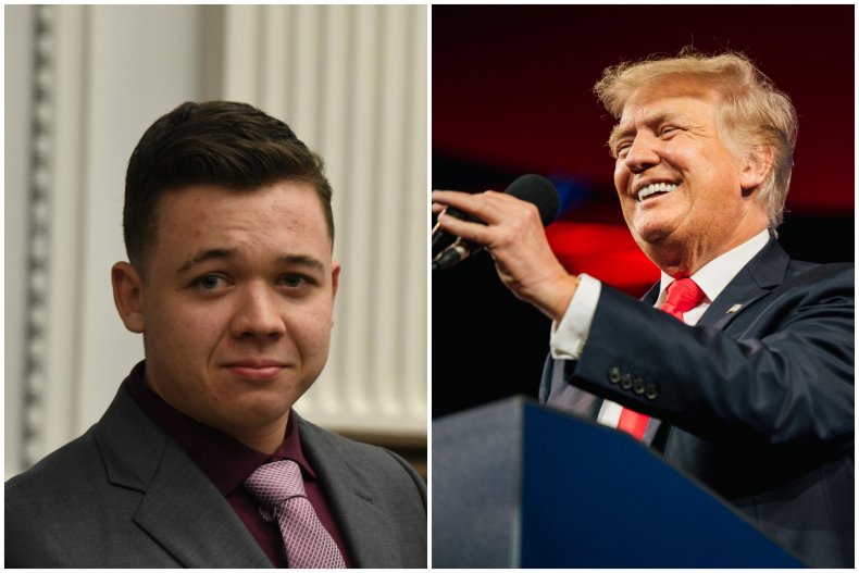 Kyle Rittenhouse and Donald Trump 
