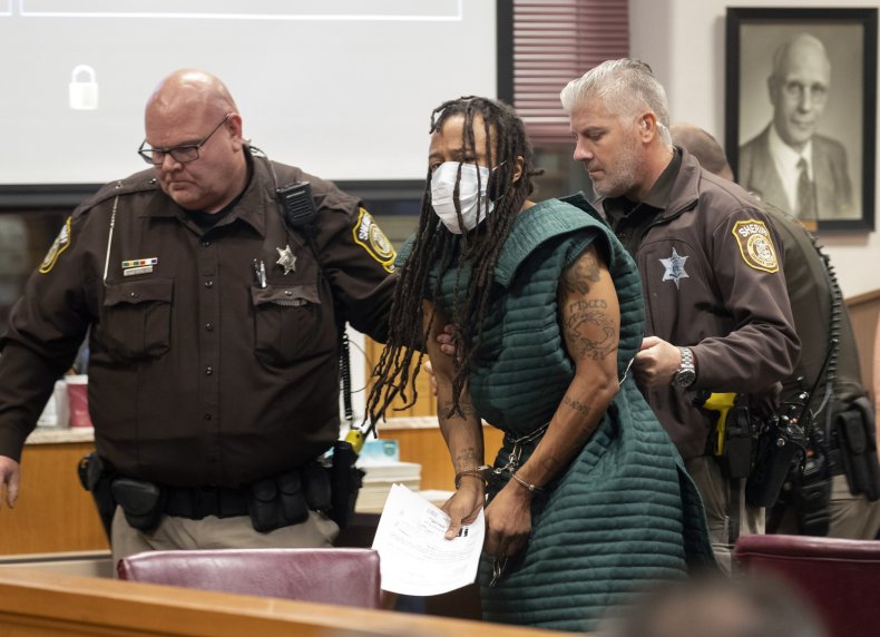 Darrell Brooks in court.