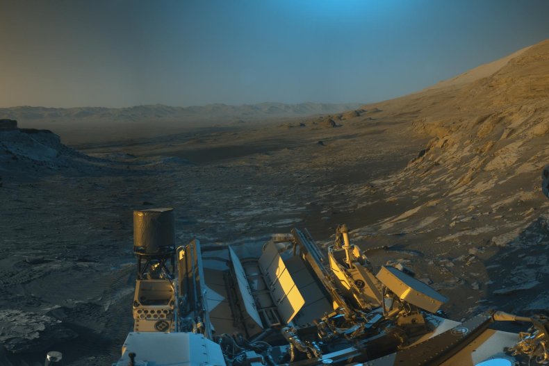 Mars image captured by NASA Curiosity rover