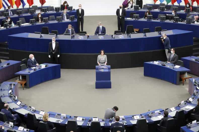 Sviatlana Tsikhanoskaya at the EU