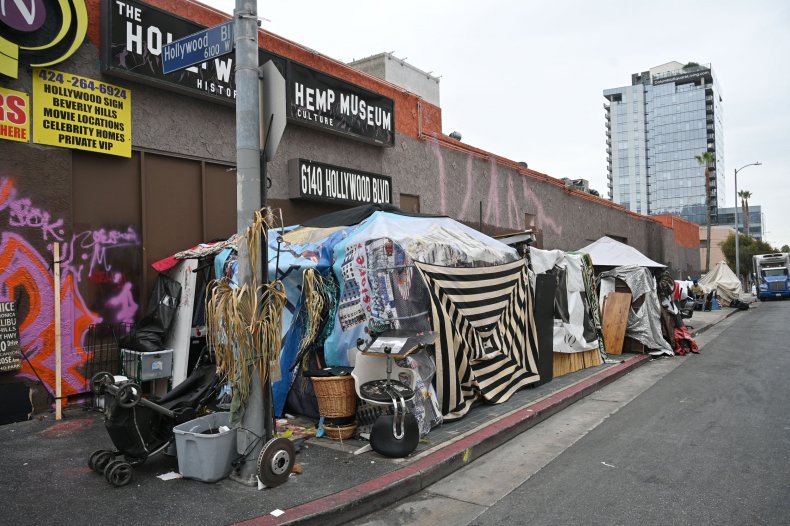 Homeless, Hollywood, California