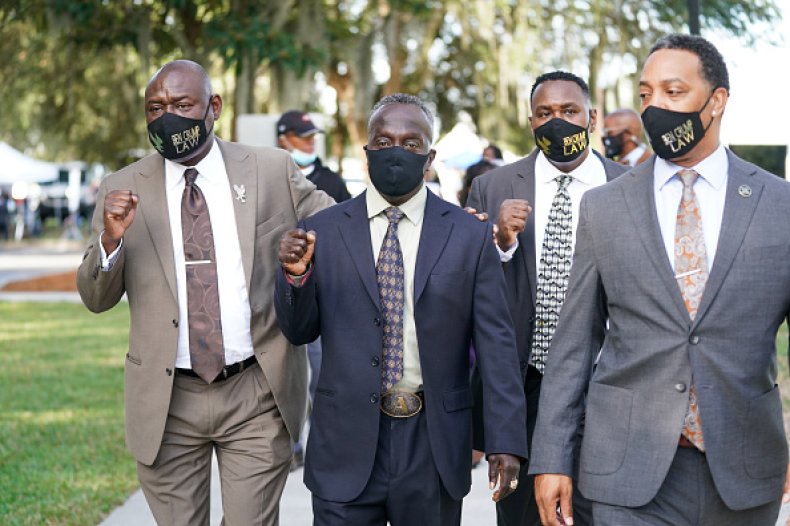 Ben Crump Ahmaud Arbery Guilty Verdict Celebration