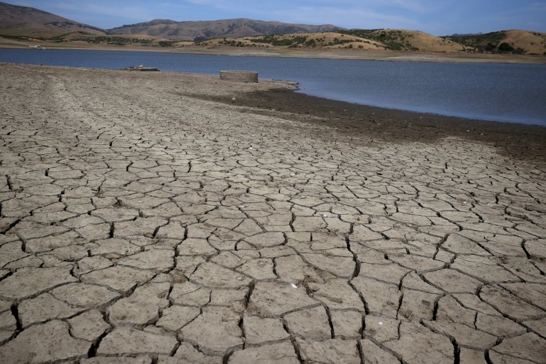 California, drought, Nicasio Reservoir